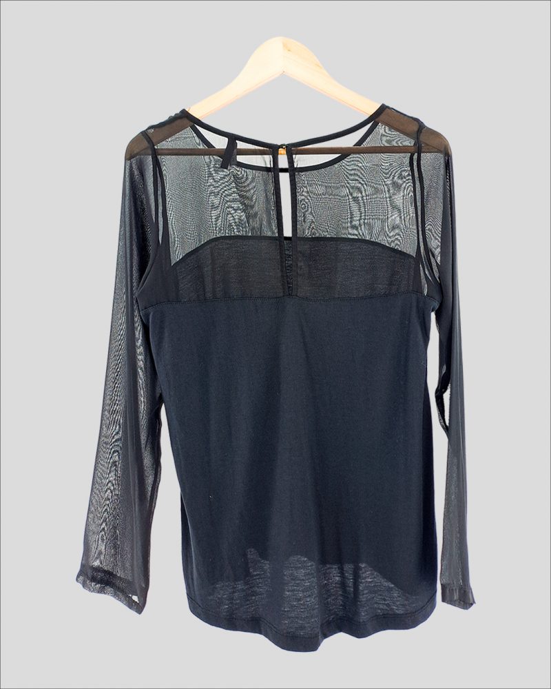 Blusa Manga Larga Liviana Inversa de Mujer Talle L