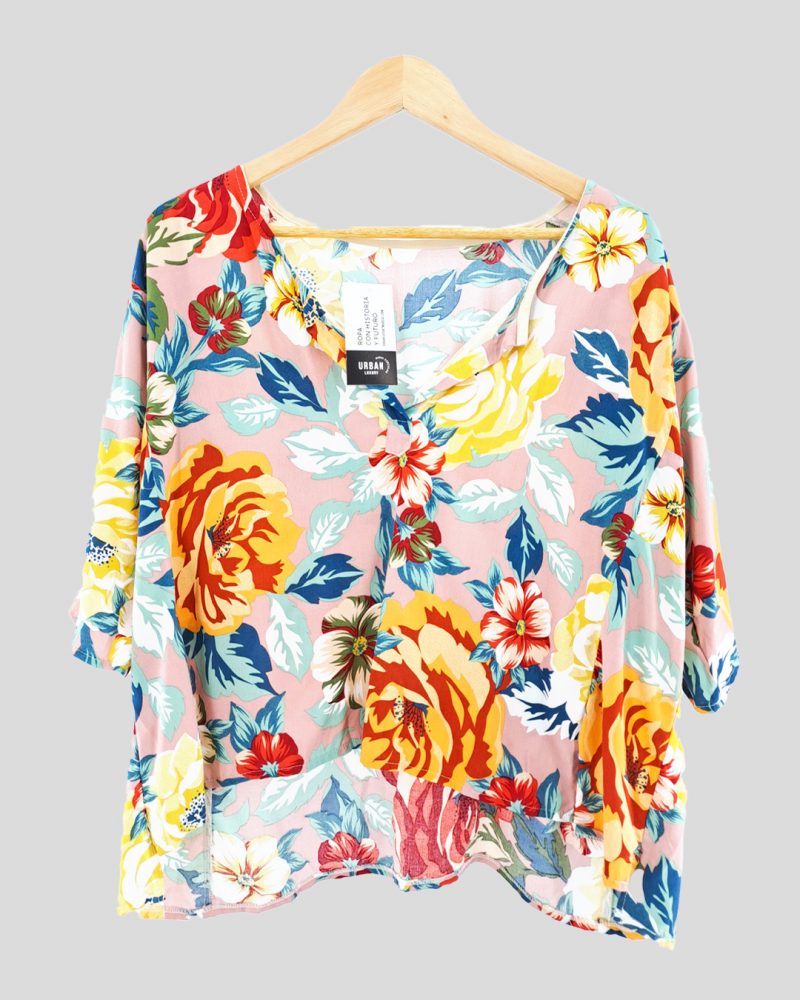 Blusa Manga Corta Marca Nacional de Mujer Talle XL