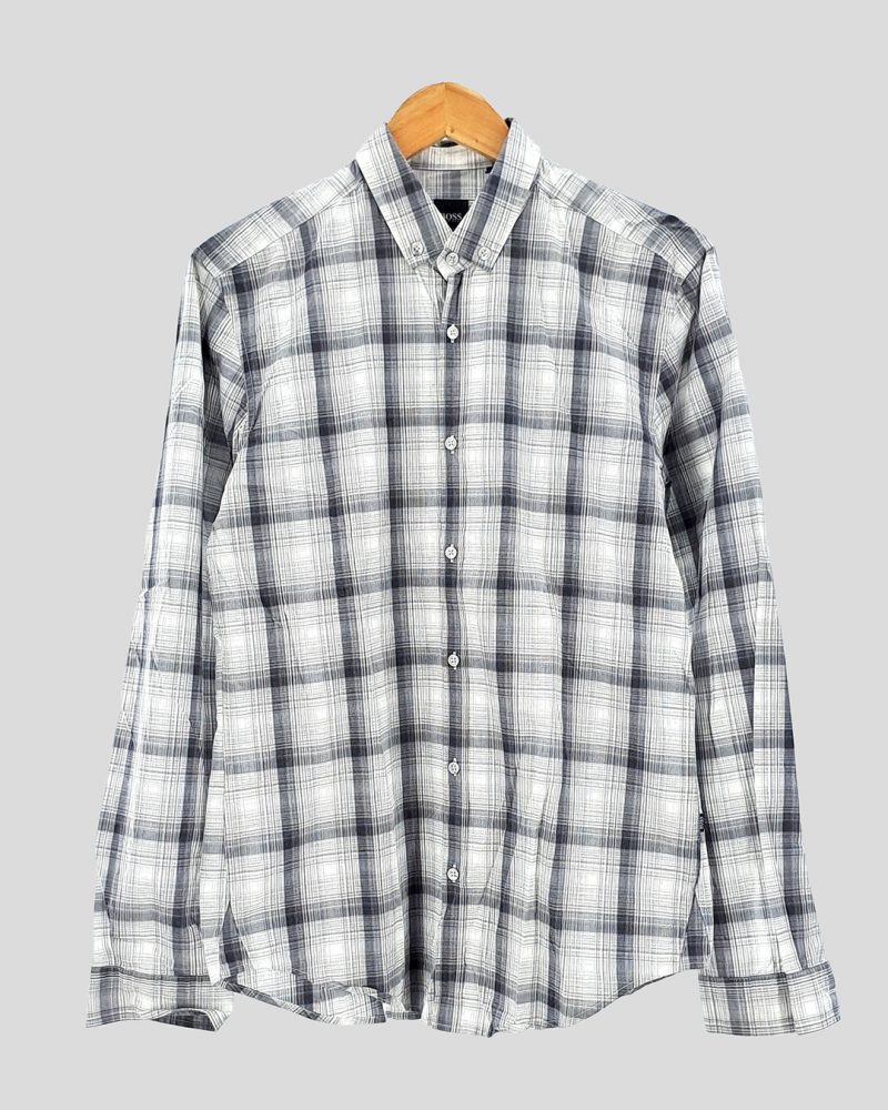 Camisa Manga Larga Hombre Hugo Boss de Hombre Talle M