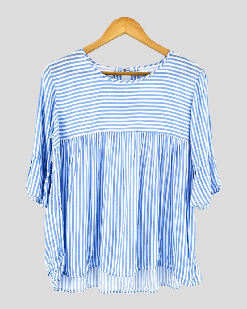 Blusa Manga Corta Marca Nacional de Mujer Talle M