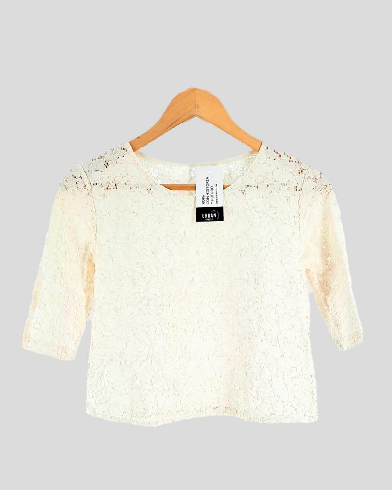 Blusa Manga Corta Marca Nacional de Mujer Talle M