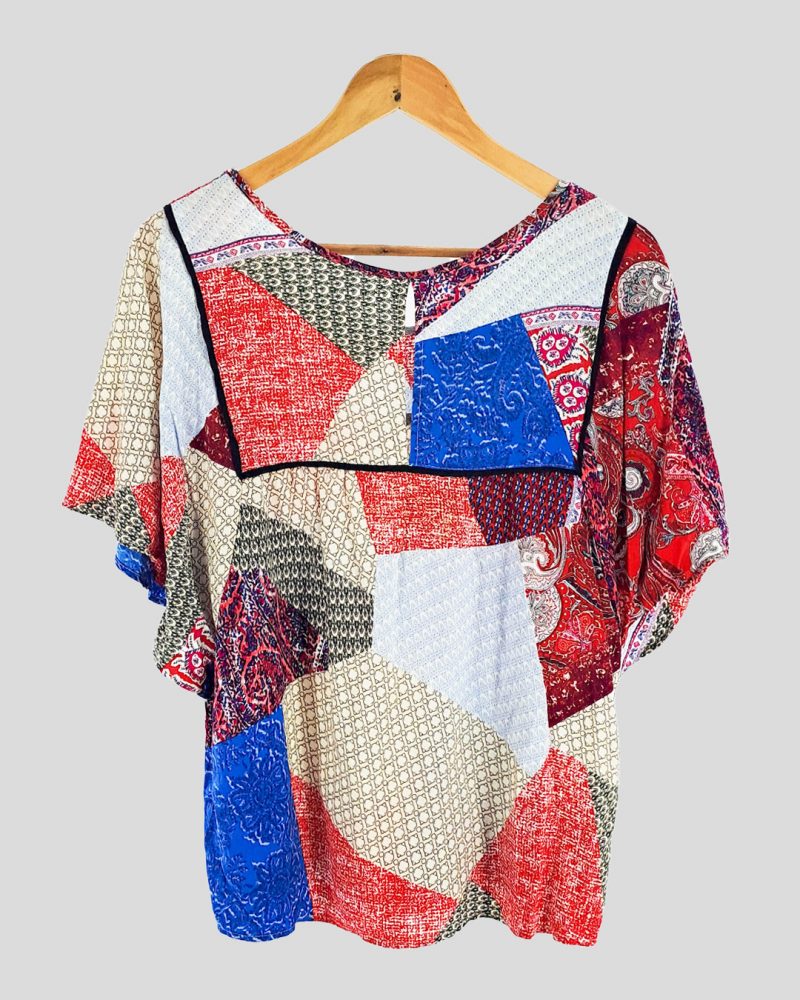 Blusa Manga Corta Marca Nacional de Mujer Talle XL