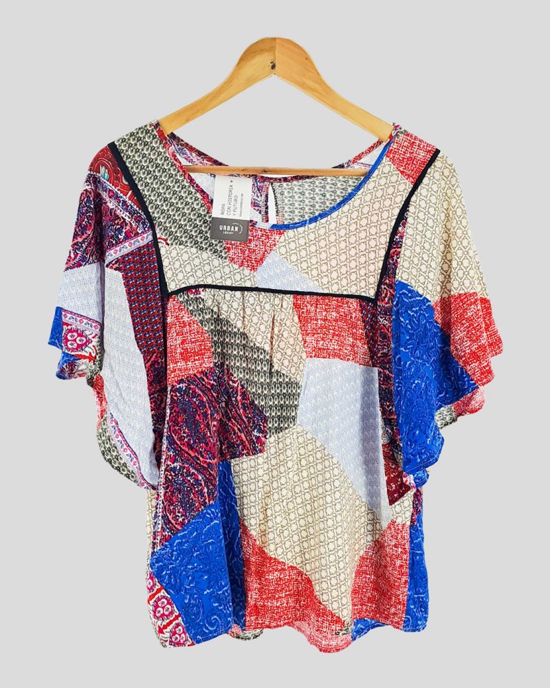 Blusa Manga Corta Marca Nacional de Mujer Talle XL