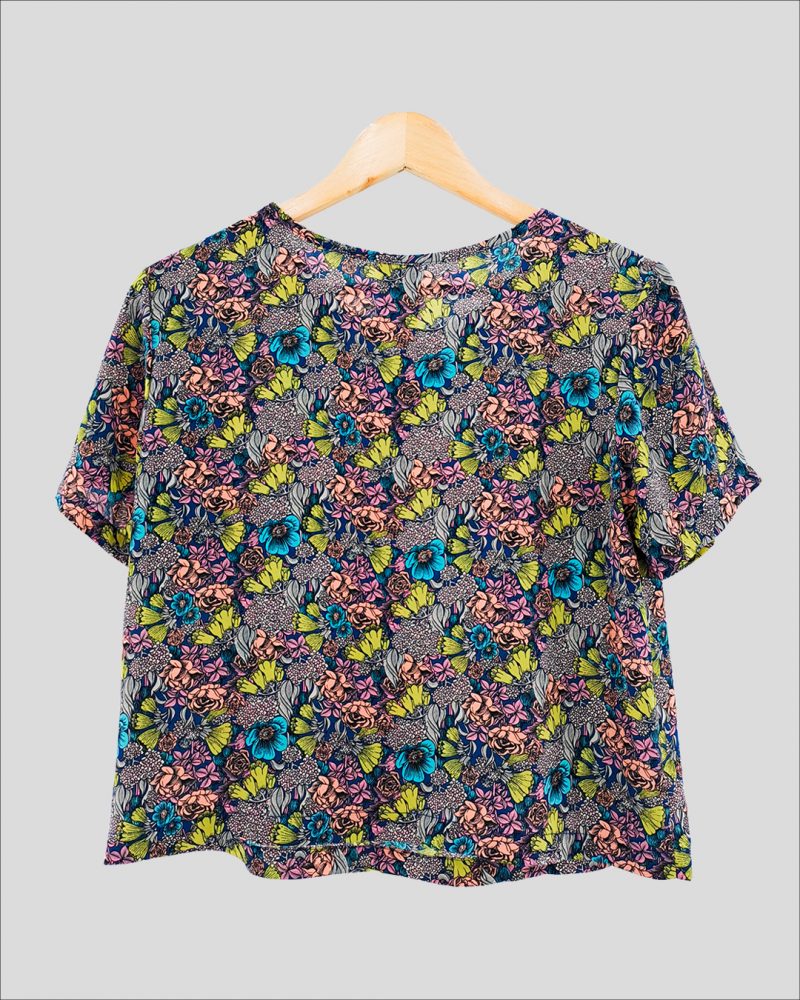 Blusa Manga Corta Complot de Mujer Talle 42