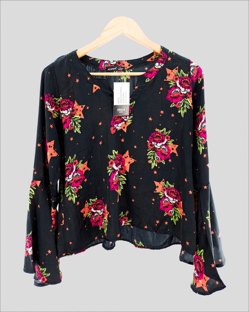 Blusa Manga Larga Liviana Rimmel de Mujer Talle M